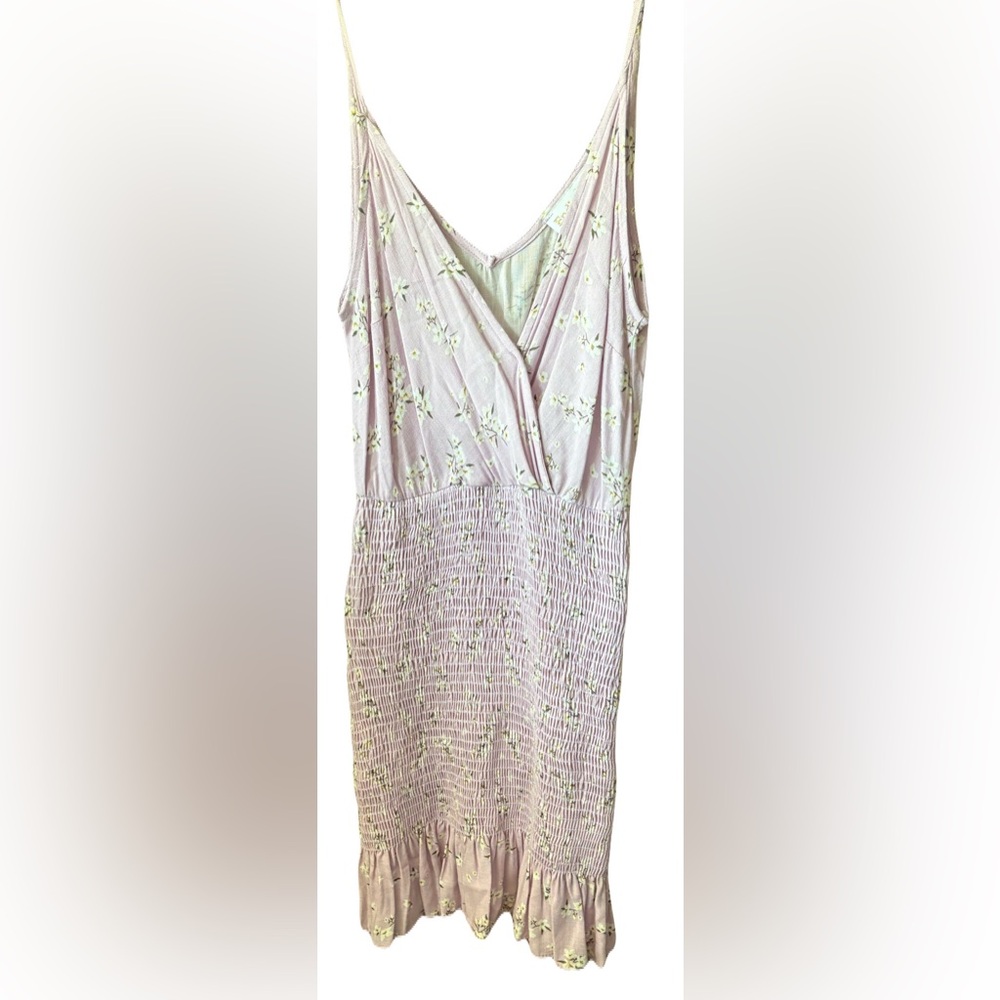 Floral Lilac Sleeveless Dress